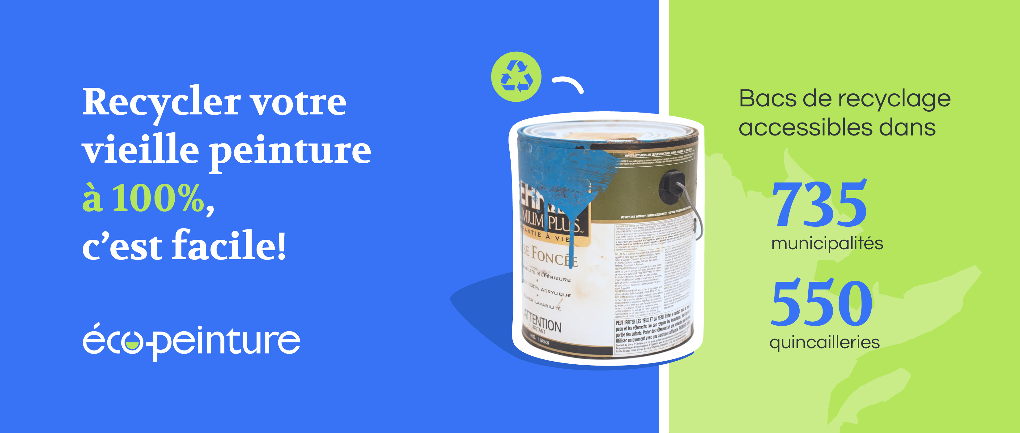 Boîte à piles à recycler en métal peint - Tri déchets - ON RANGE TOUT