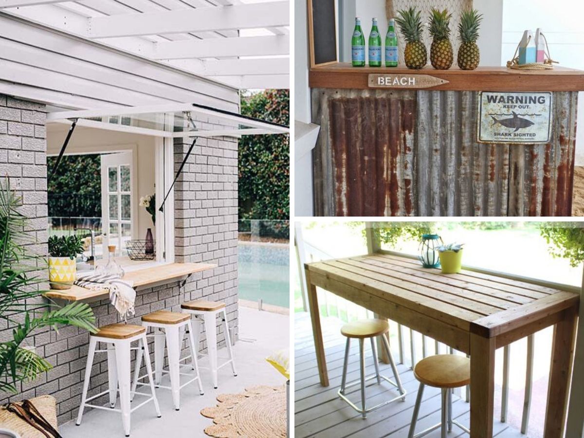 DIY : Créer un coin-bar sur votre terrasse à peu de frais!